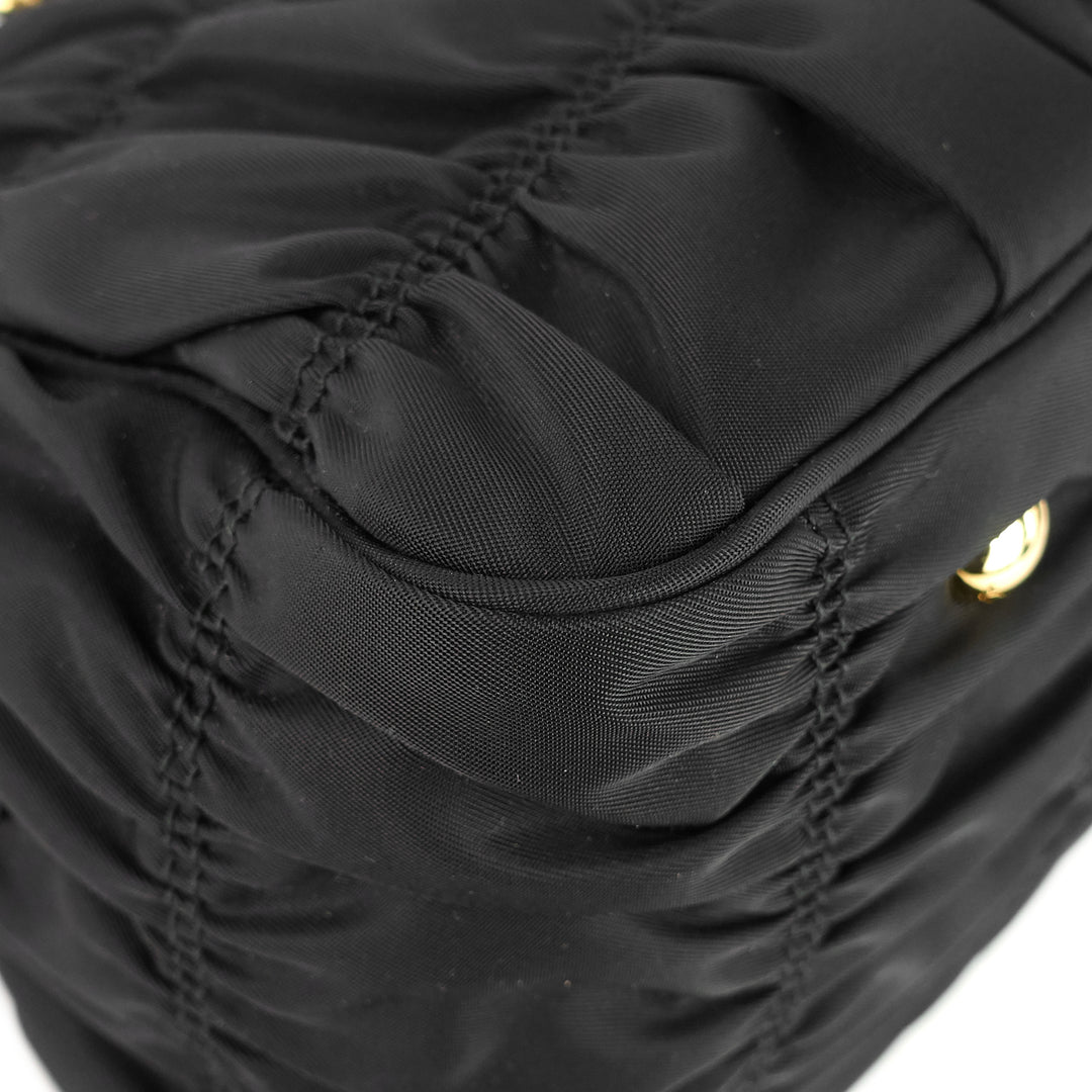 gaufre tessuto nylon medium shopping tote bag