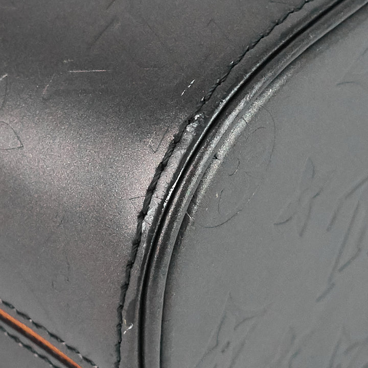 wildwood monogram mat leather bag