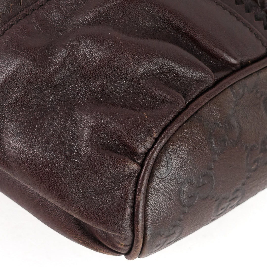 tribeca guccissima leather tote bag