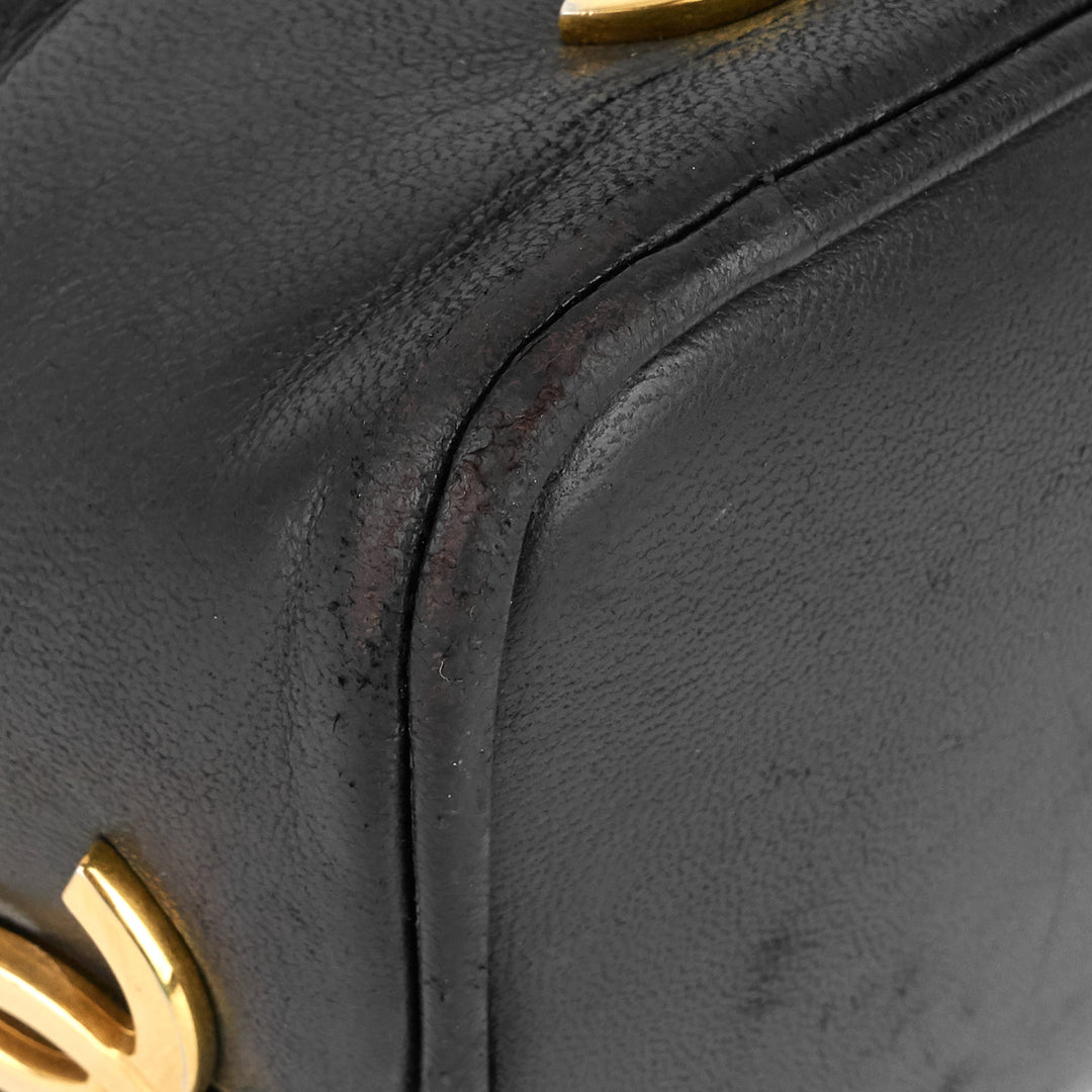 lambskin cc bucket bag