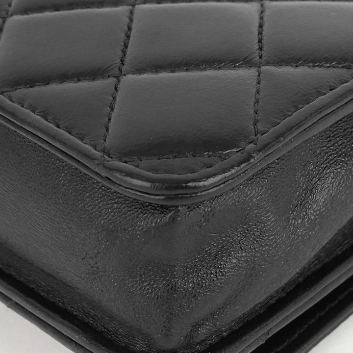 golden class double cc lambskin wallet on chain bag