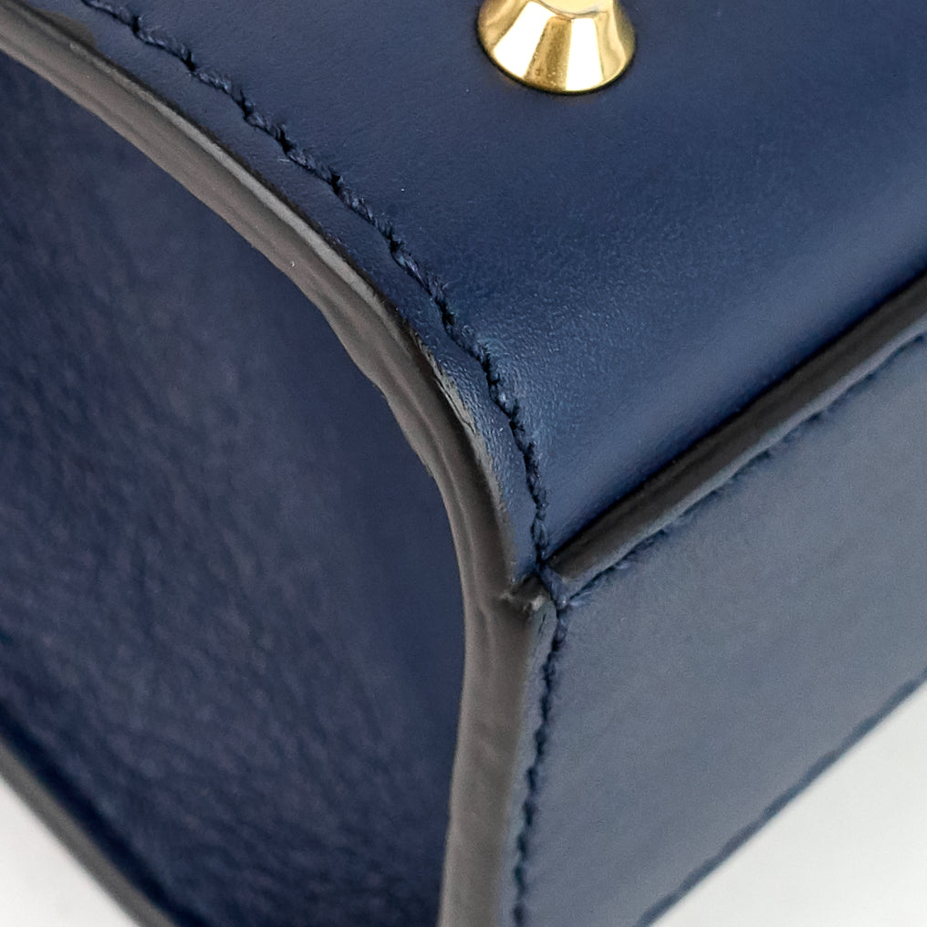 calfskin pearl studded padlock bag