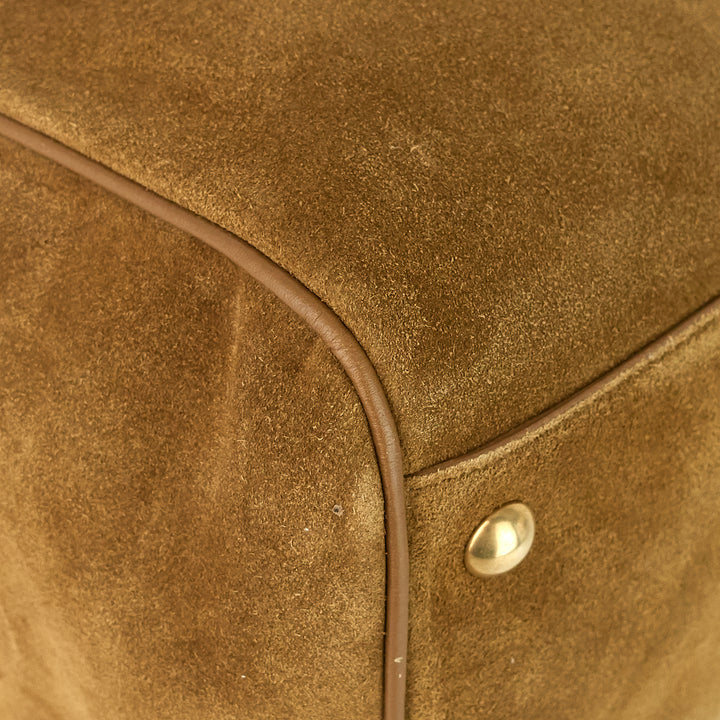 classic 12 suede and leather duffle bag