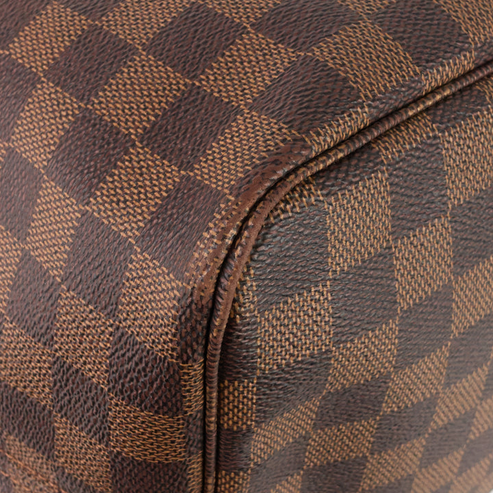neverfull gm damier ebene canvas tote bag