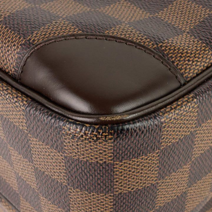 nil 28 damier ebene canvas messenger bag