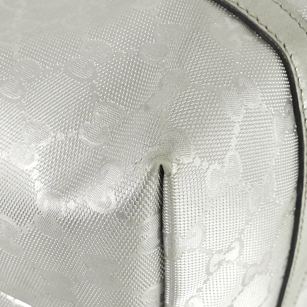 joy gg imprimé coated canvas tote bag