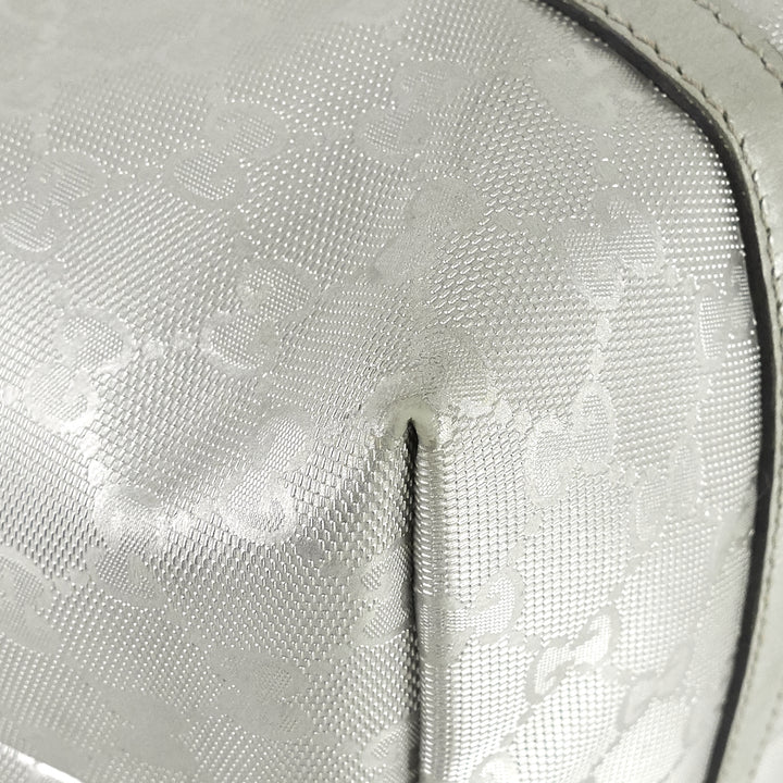 joy gg imprimé coated canvas tote bag