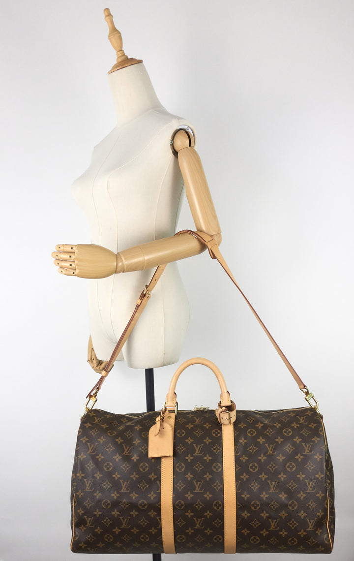 keepall 55 bandoulière monogram canvas bag