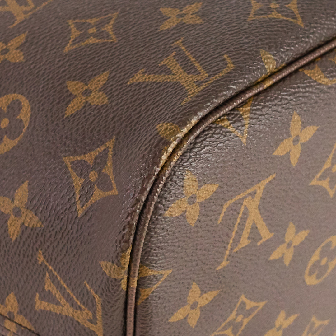 neverfull mm monogram canvas tote bag