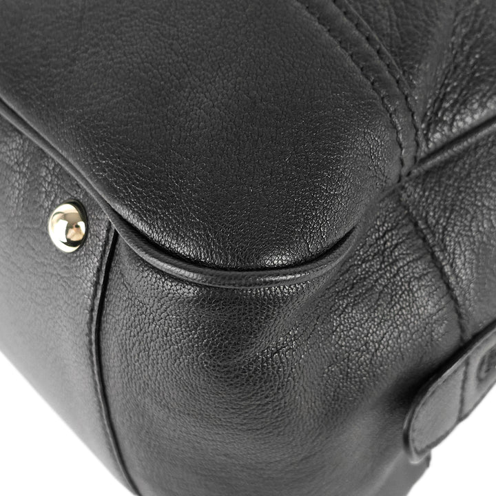 princy boston large leather bag