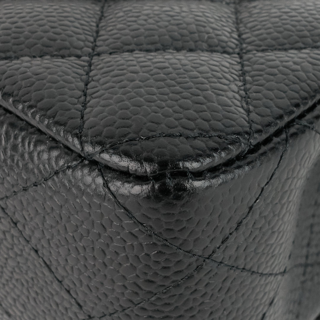classic double flap medium caviar shoulder bag