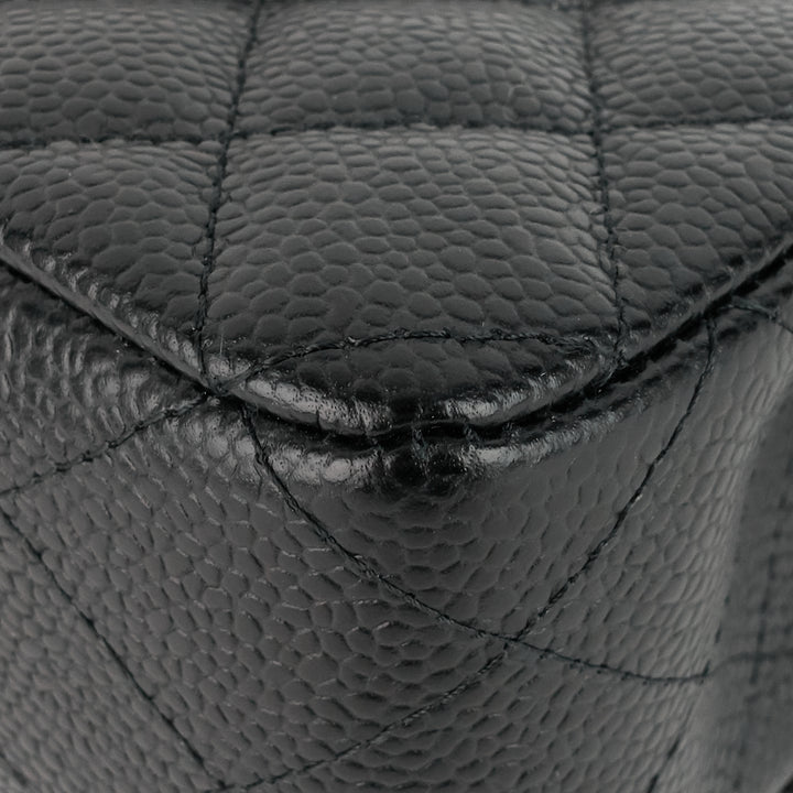 classic double flap medium caviar shoulder bag