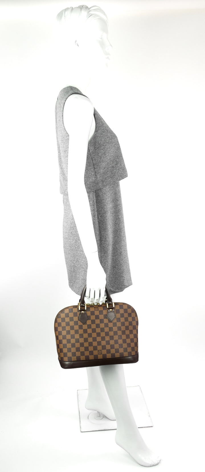 alma pm damier ebene canvas bag