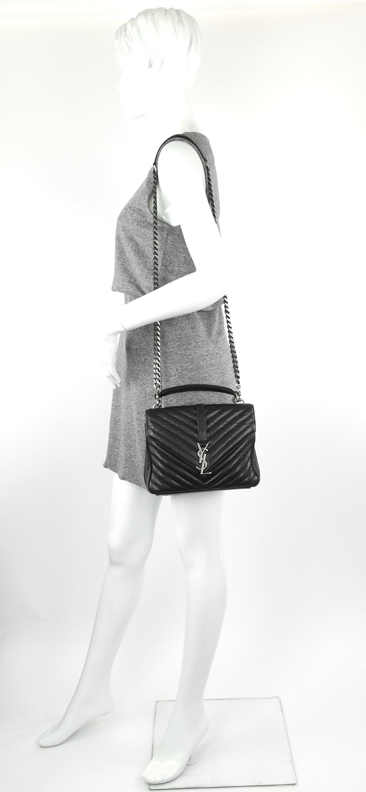 monogram collège medium matelassé calfskin bag