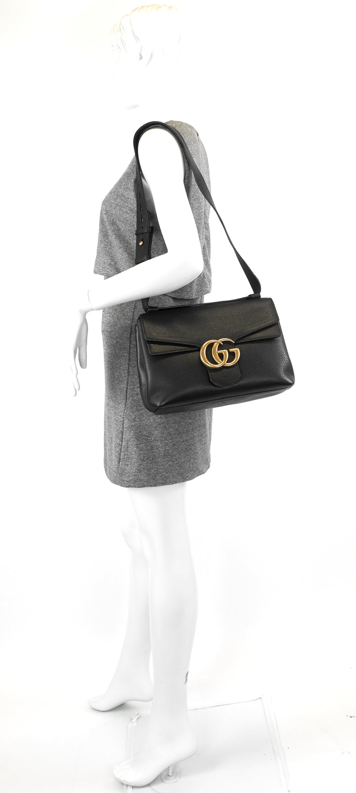 marmont pebbled calfskin shoulder bag