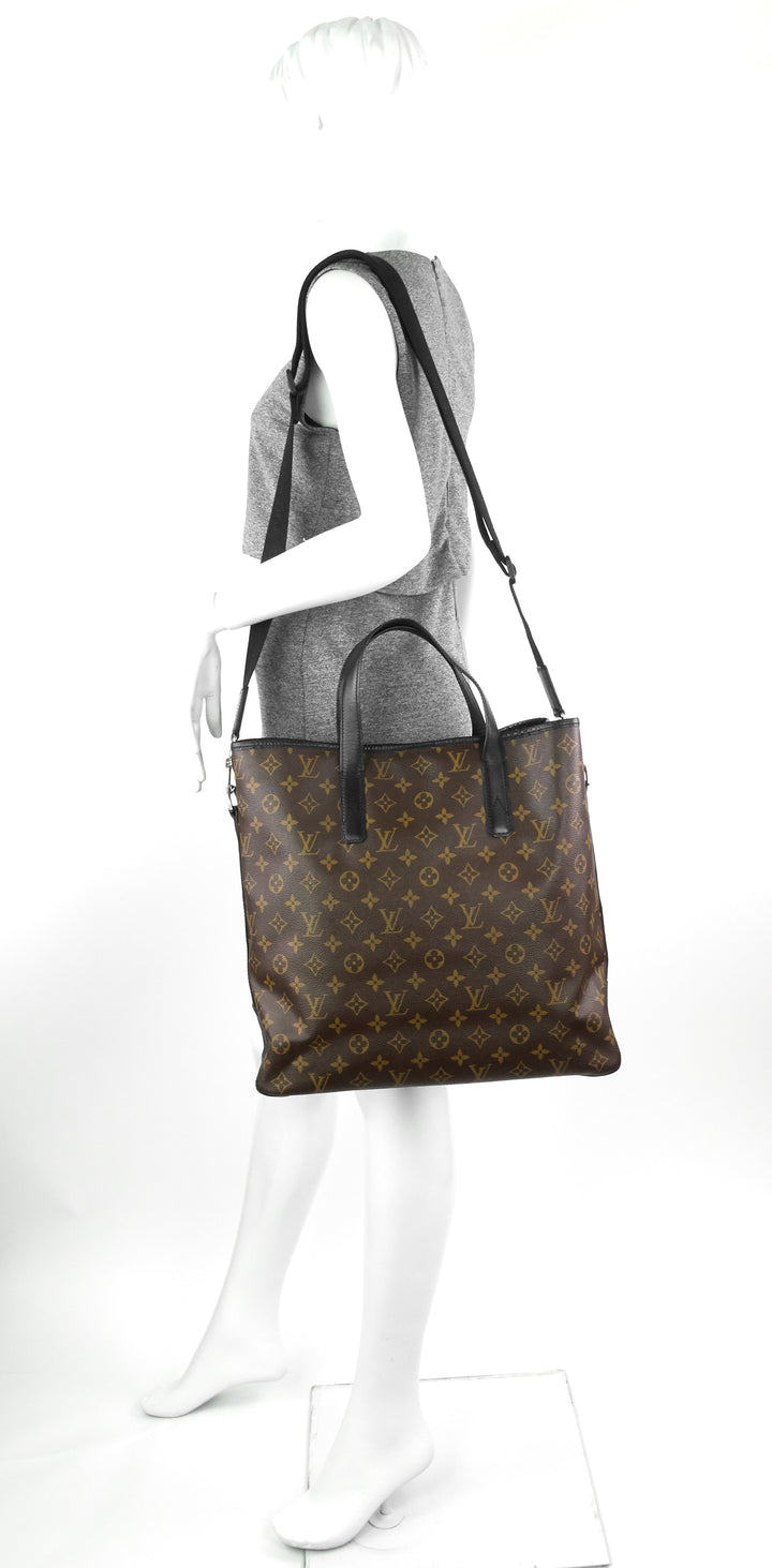 davis monogram macassar canvas tote bag