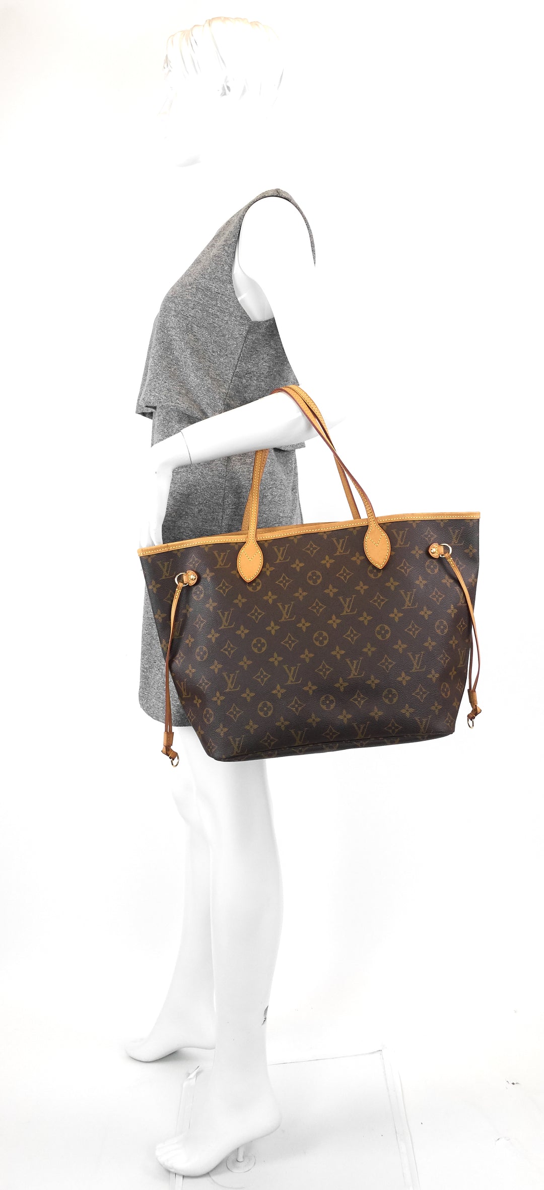 neverfull mm monogram canvas tote bag