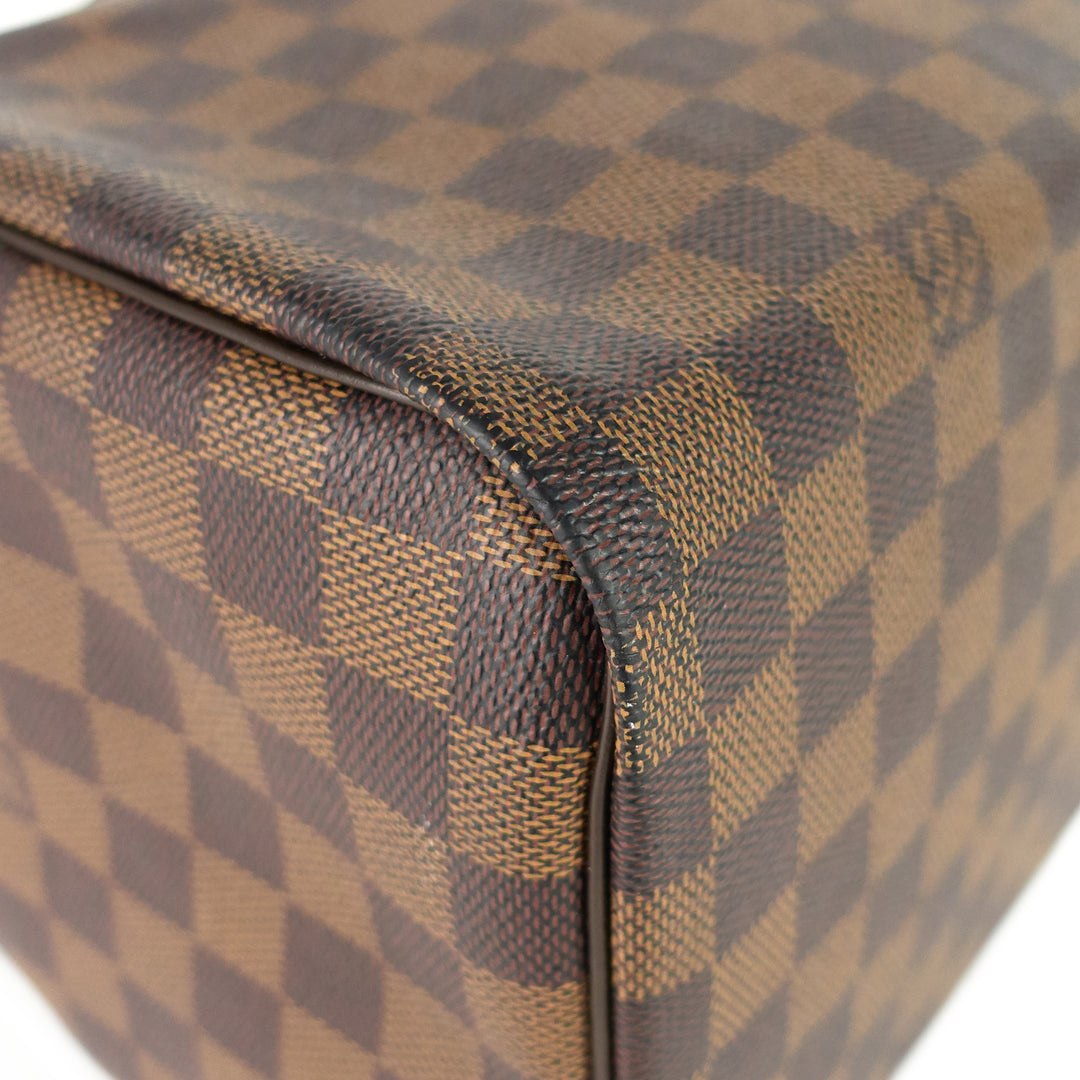 speedy 30 damier ebene canvas bag