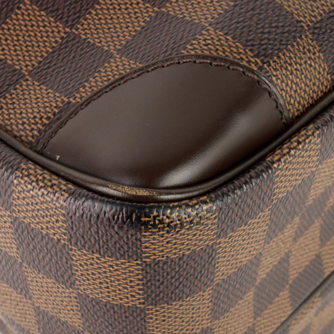 nil 28 damier ebene canvas messenger bag