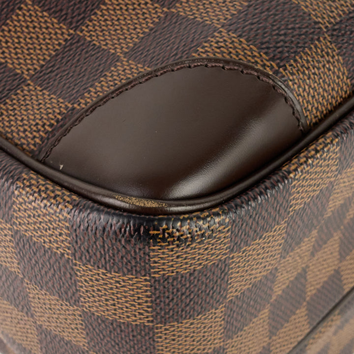 nil 28 damier ebene canvas messenger bag