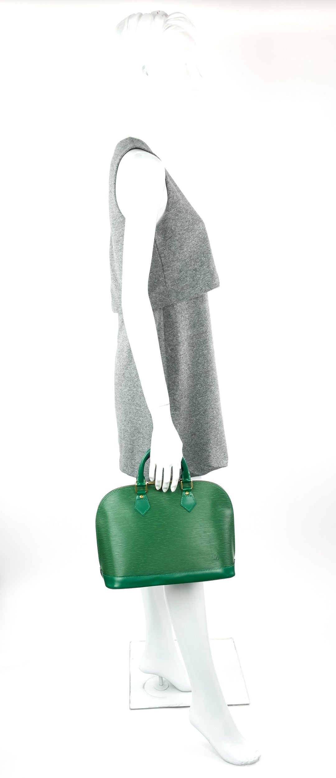 alma pm epi leather handbag