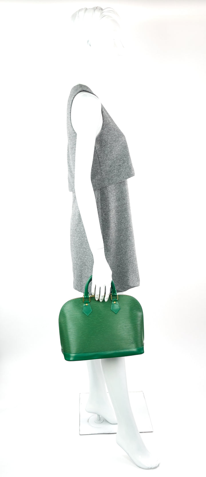 alma pm epi leather handbag