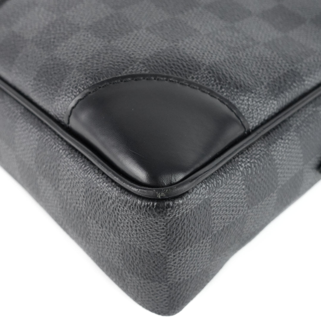 porte-documents voyage gm damier graphite canvas briefcase bag