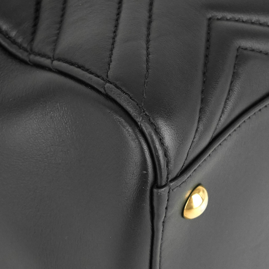marmont medium matelassé calfskin tote bag
