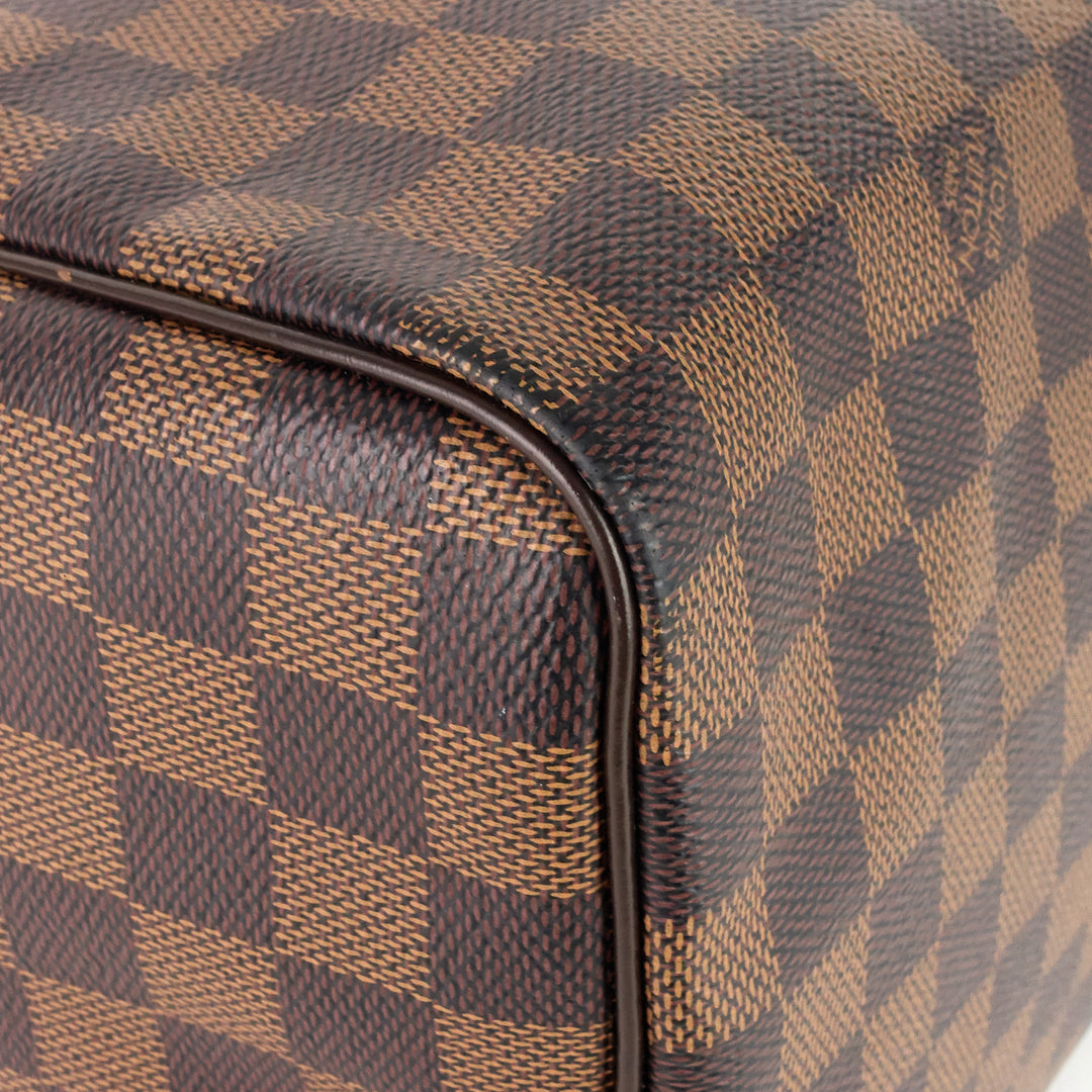 speedy 30 damier ebene canvas bag