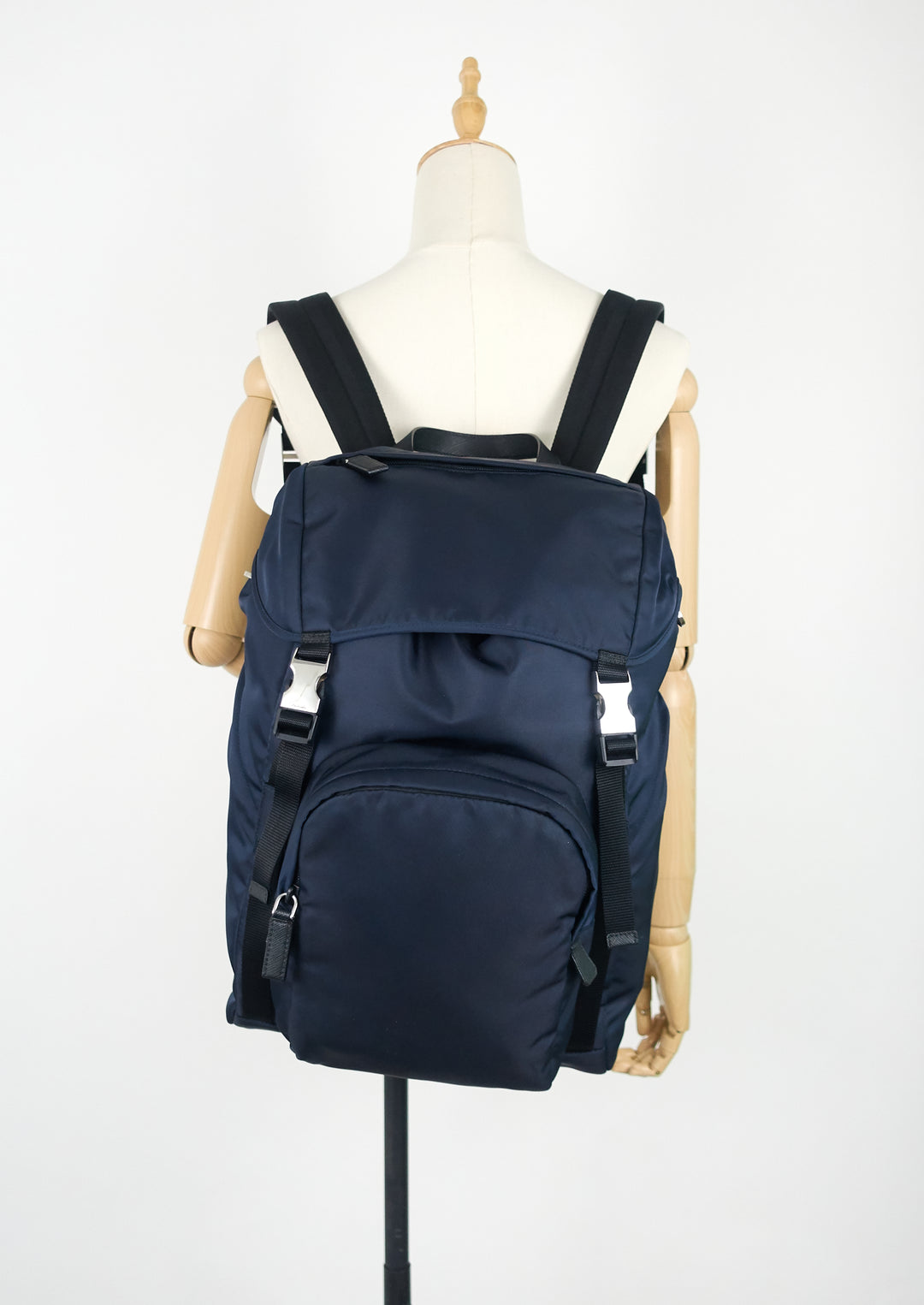 double medium nylon backpack