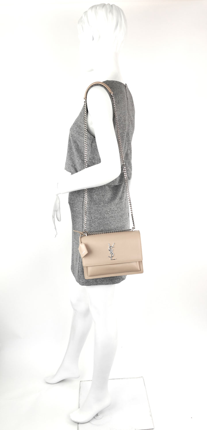 sunset medium calfskin crossbody bag