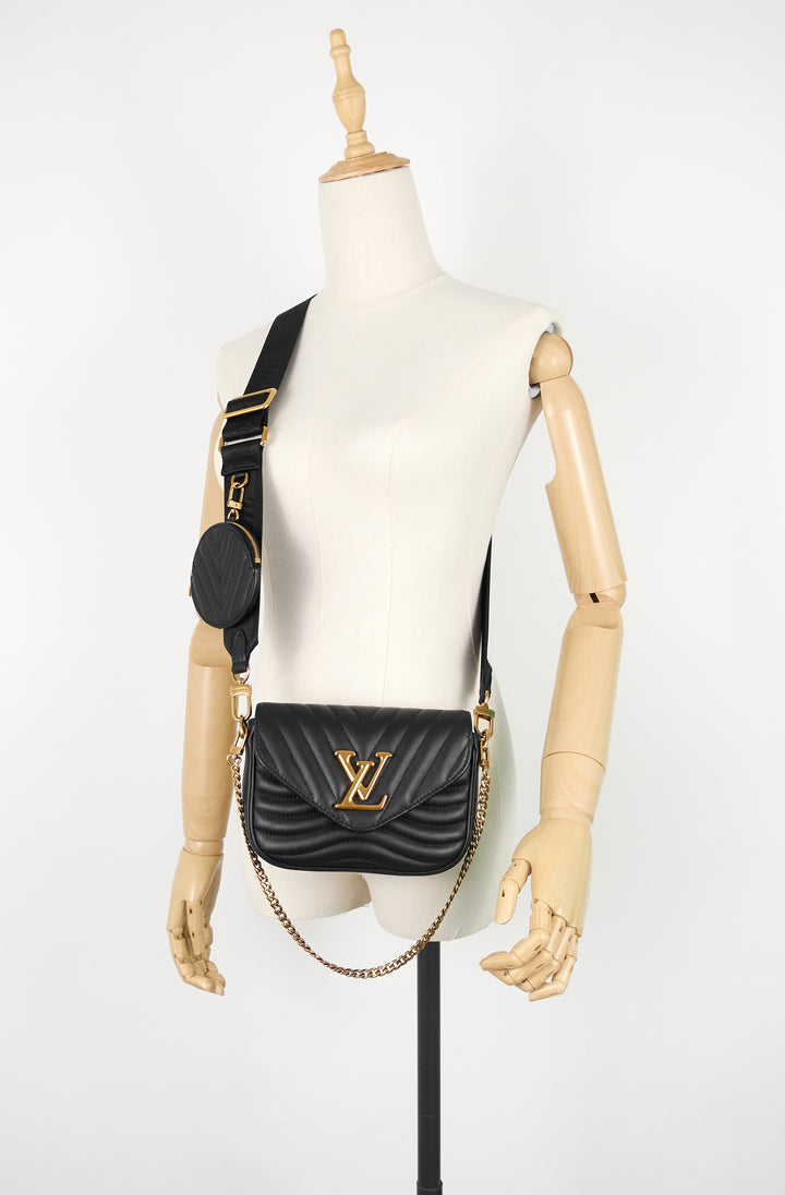 new wave multi-pochette cowhide leather bag
