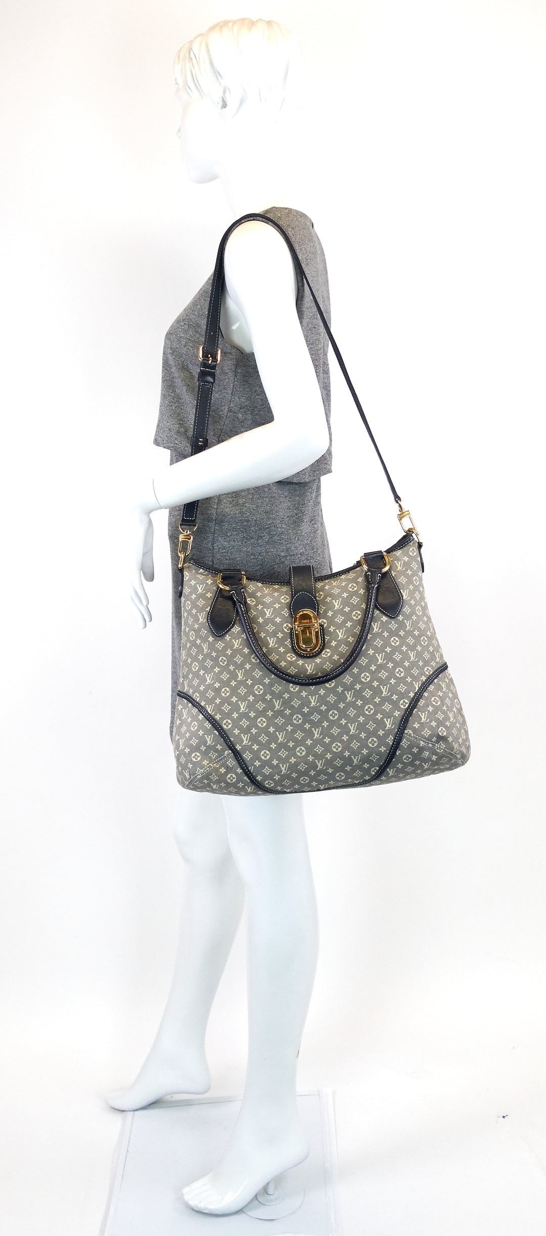elegie encre monogram idylle canvas bag