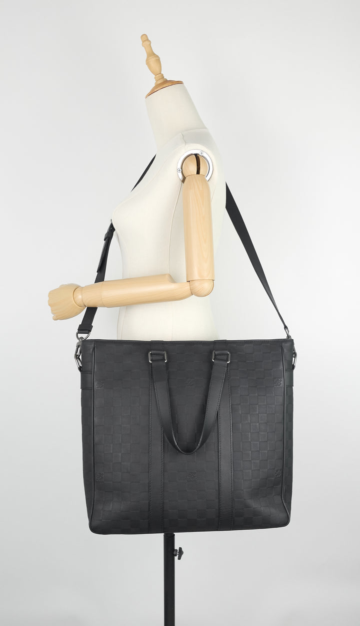 tadao damier infini leather bag