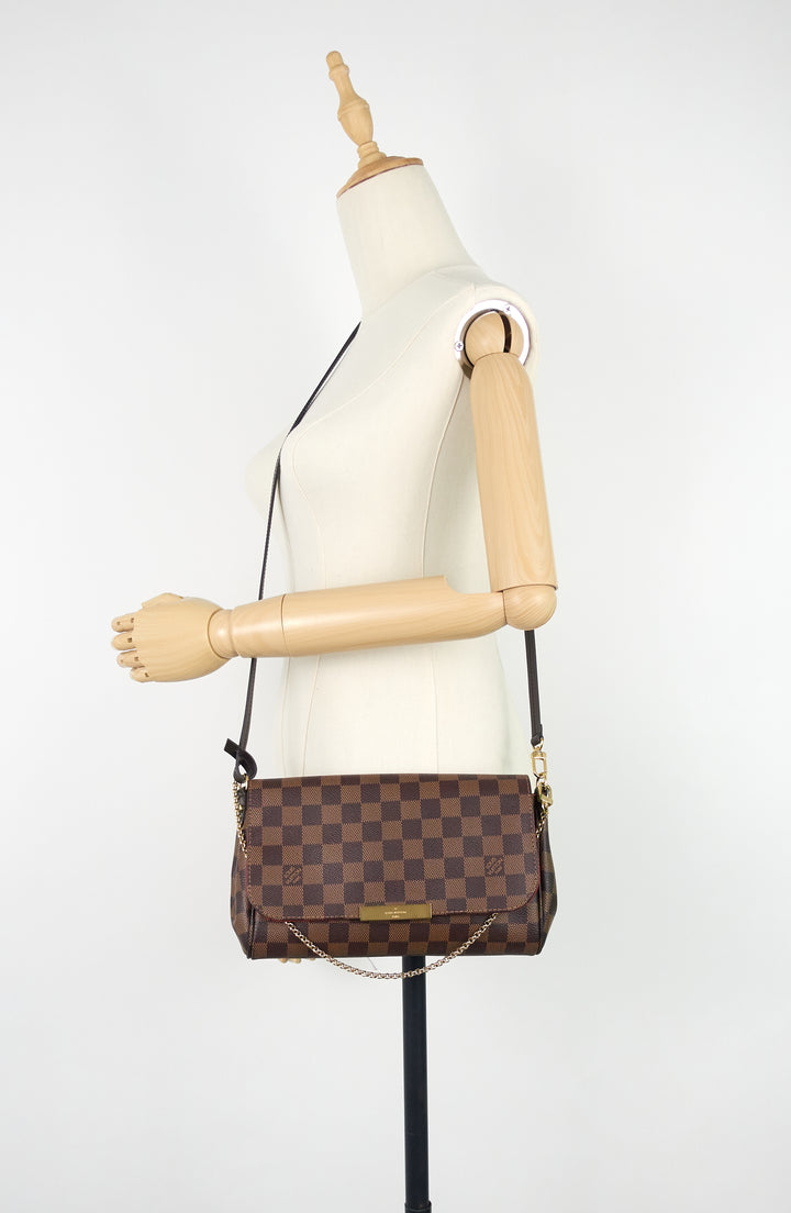 favorite mm damier ebene canvas bag