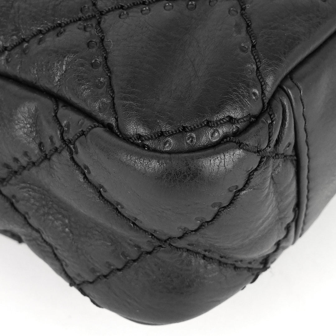 retro chain medium calfskin flap bag