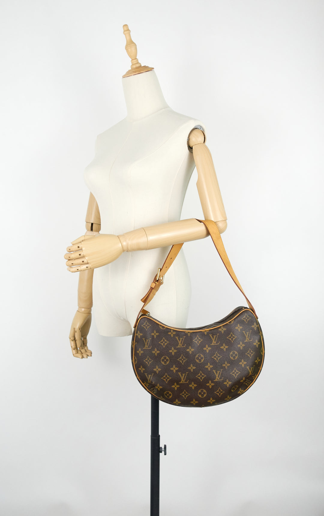 croissant mm monogram canvas bag