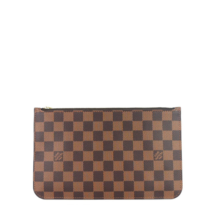 neverfull mm with pouch damier ebene canvas tote bag