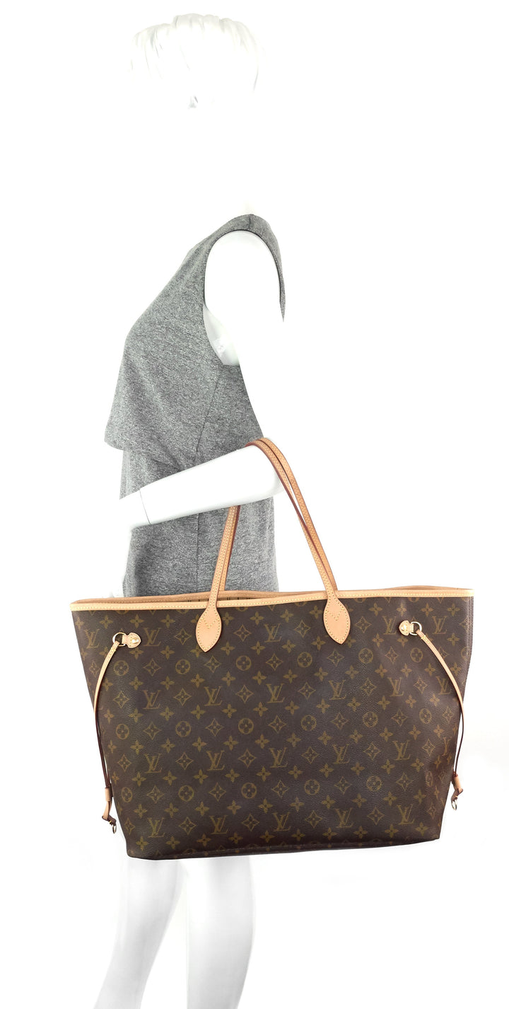 neverfull gm monogram canvas tote bag