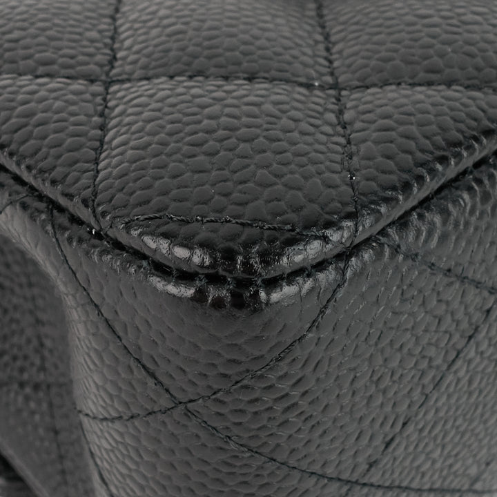 classic double flap medium caviar shoulder bag