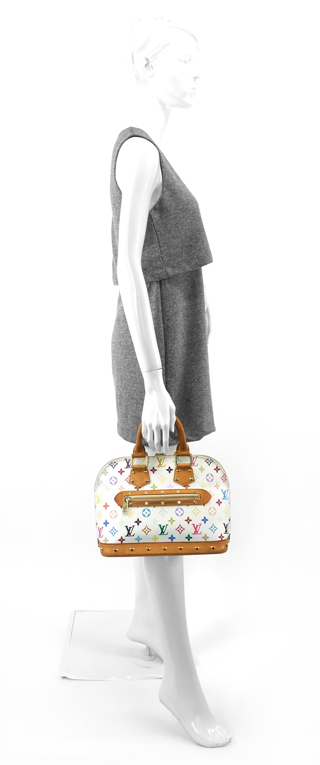 alma monogram multicolore canvas bag
