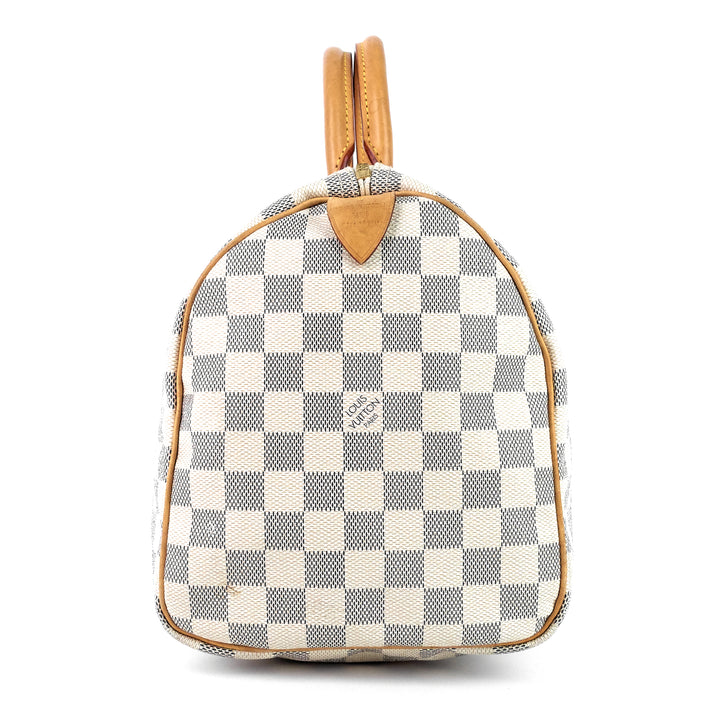 speedy 30 damier azur canvas bag