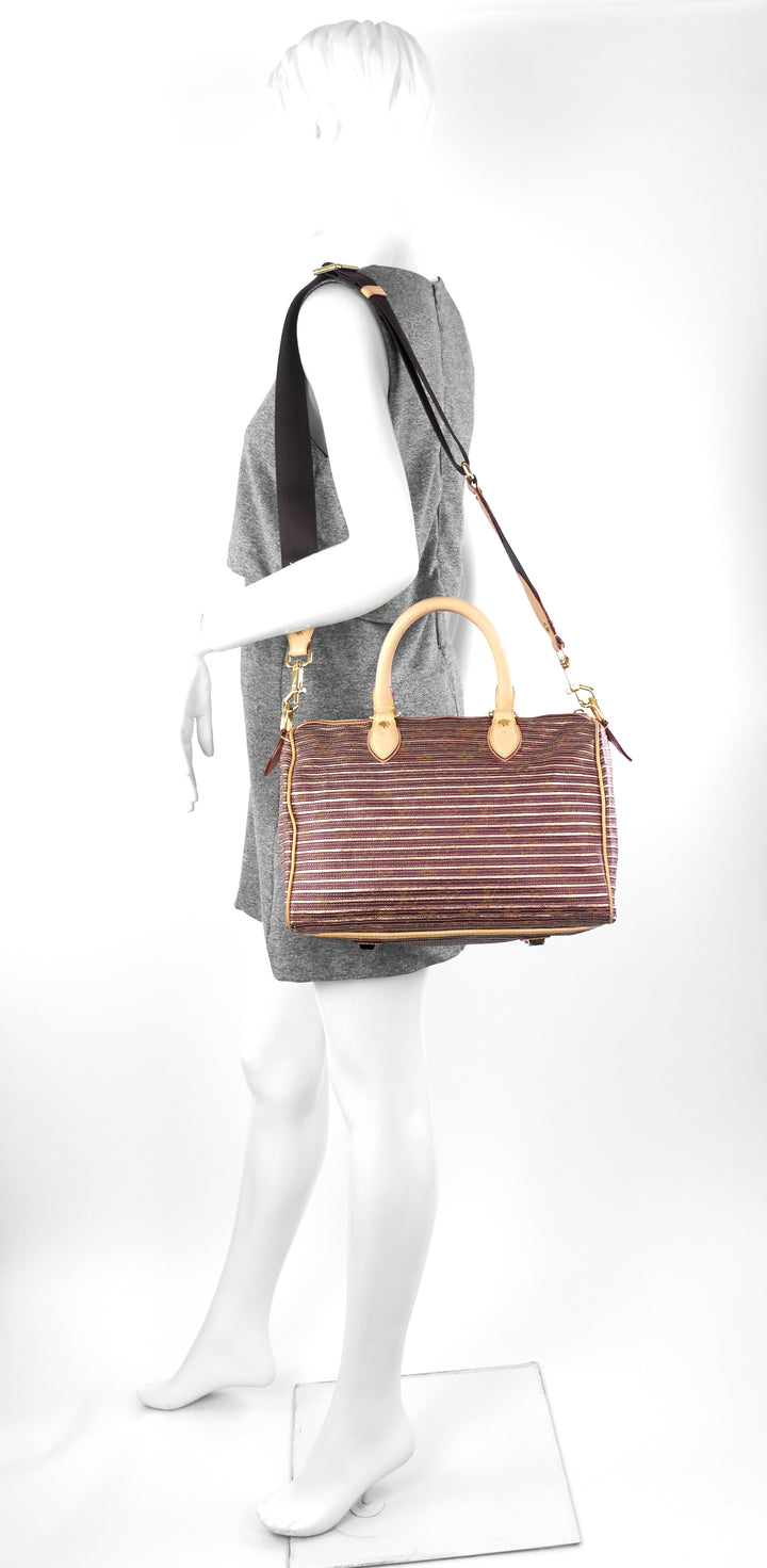 eden speedy bandoulière 30 canvas handbag