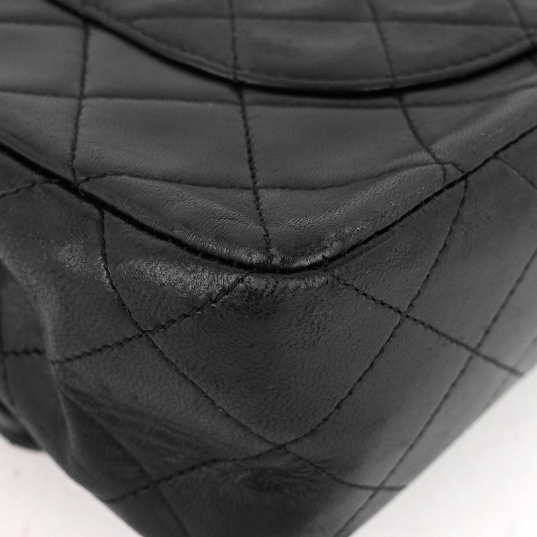 classic double flap small lambskin shoulder bag