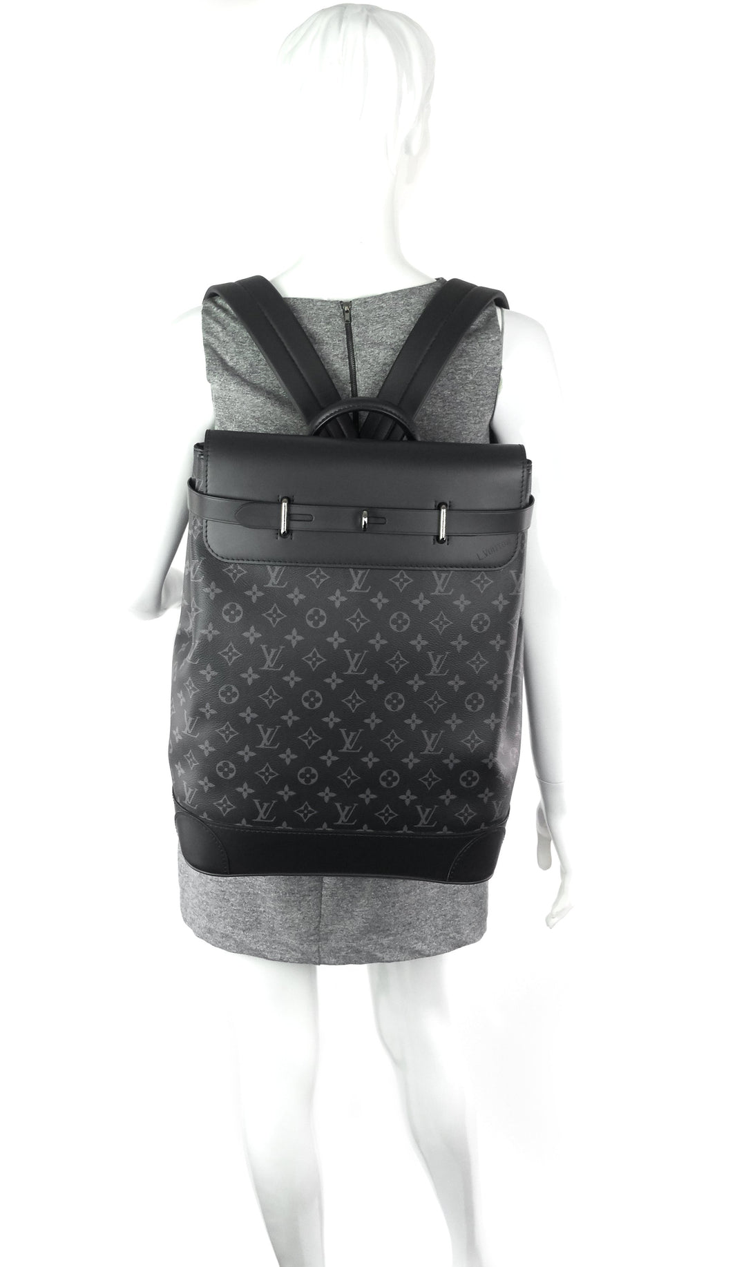 steamer monogram eclipse canvas backpack