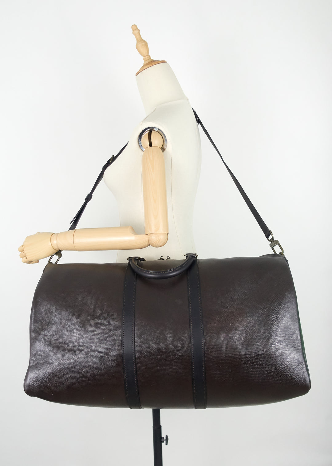 keepall bandoulière 55 utah leather bag