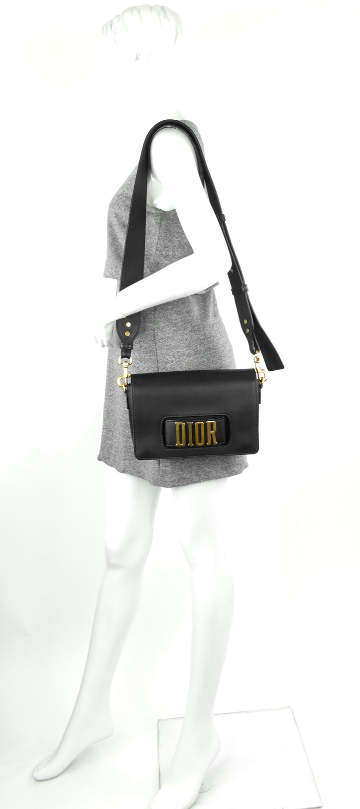 dio(r)evolution calfskin crossbody bag