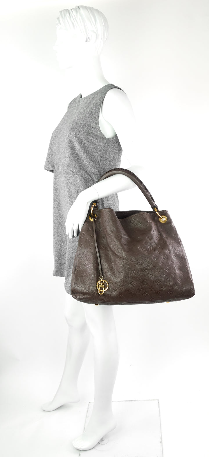 artsy mm monogram empreinte leather bag