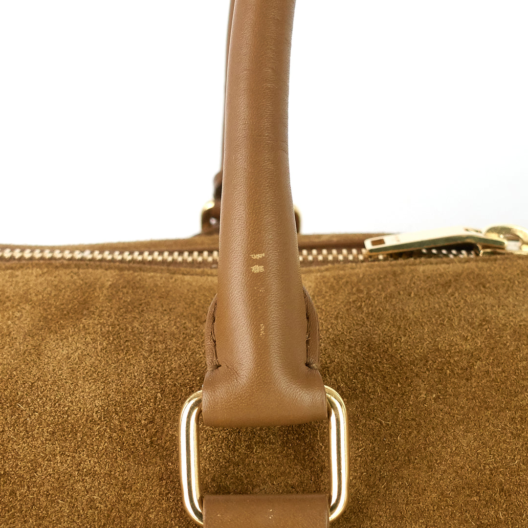 classic 12 suede and leather duffle bag