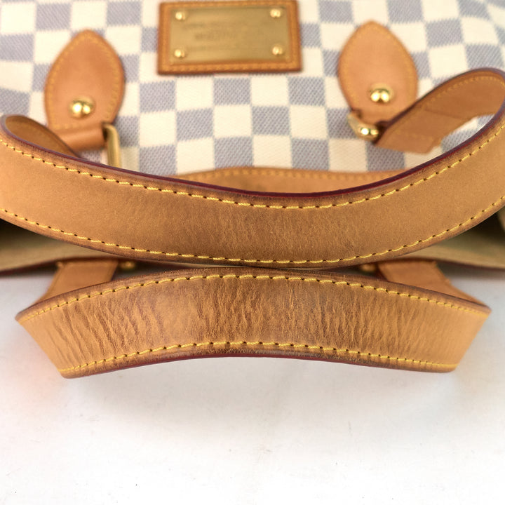 hampstead pm damier azur canvas tote bag